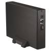 BURN OUT 2.5" & 3.5" SATA III HDD USB 3 External Case with Power Supply Black BO-083